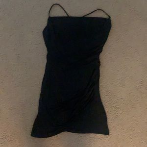 Black slip dress